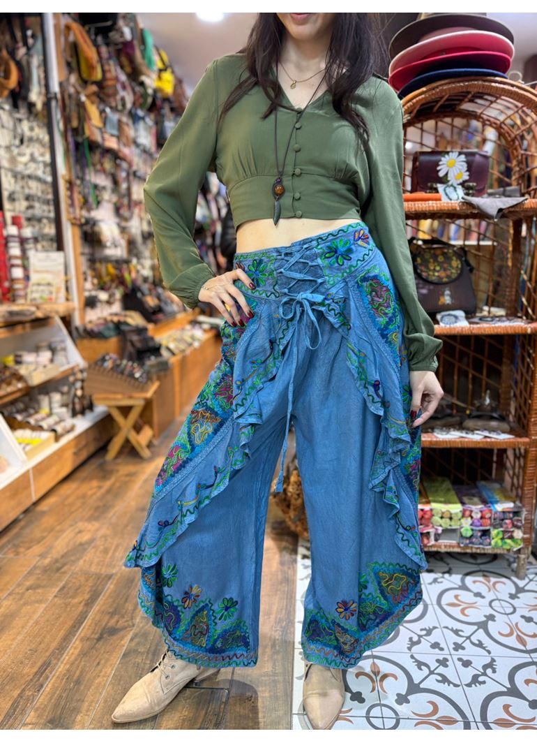 Önden Bağlamalı Şalvar