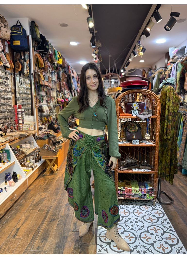 Önden Bağlamalı Şalvar