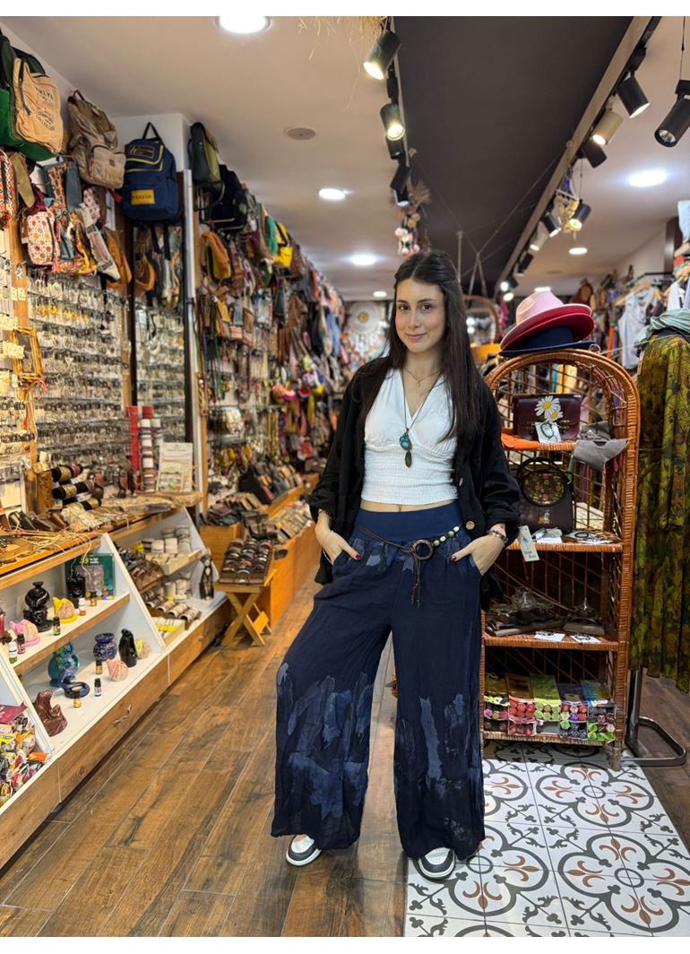 İtalyan Keten Kemerli Pantolon