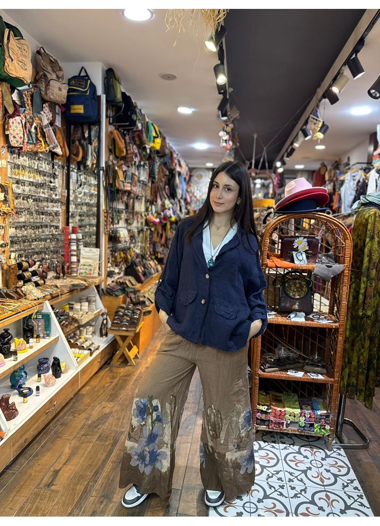 İtalyan Keten Kemerli Pantolon