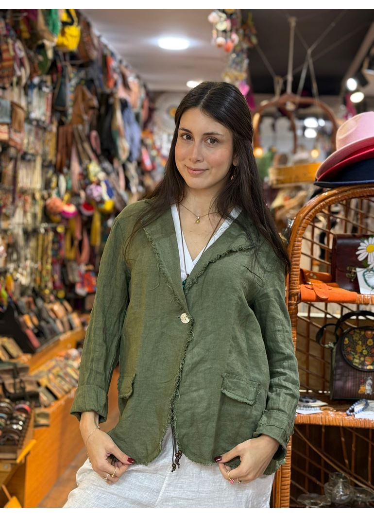 İtalyan Keten Tasarım Ceket