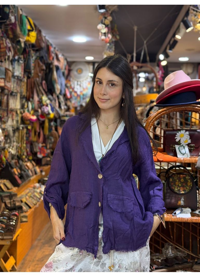 İtalyan Keten Tasarım Ceket