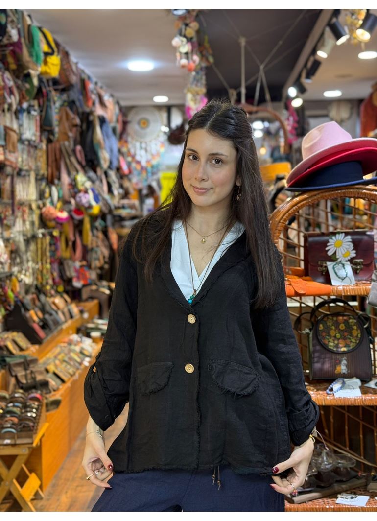 İtalyan Keten Tasarım Ceket