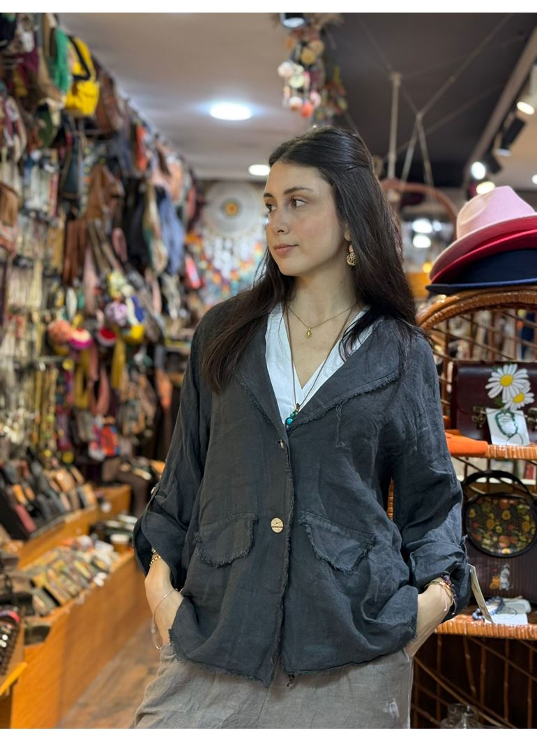 İtalyan Keten Tasarım Ceket