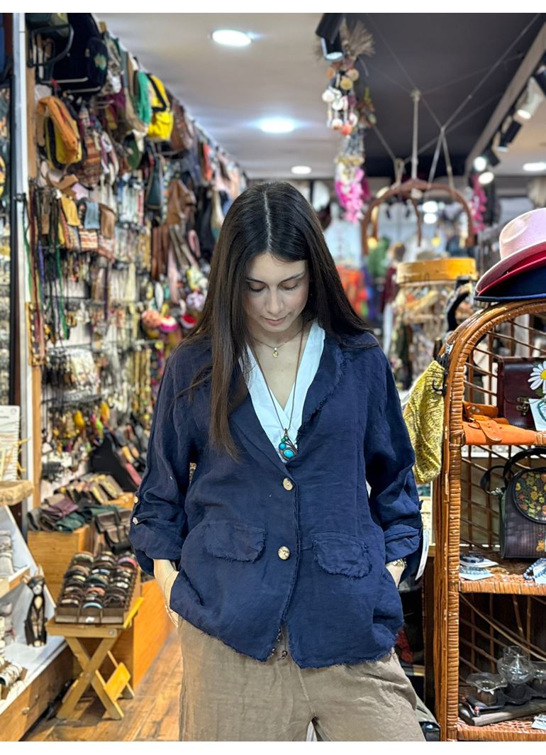 İtalyan Keten Tasarım Ceket