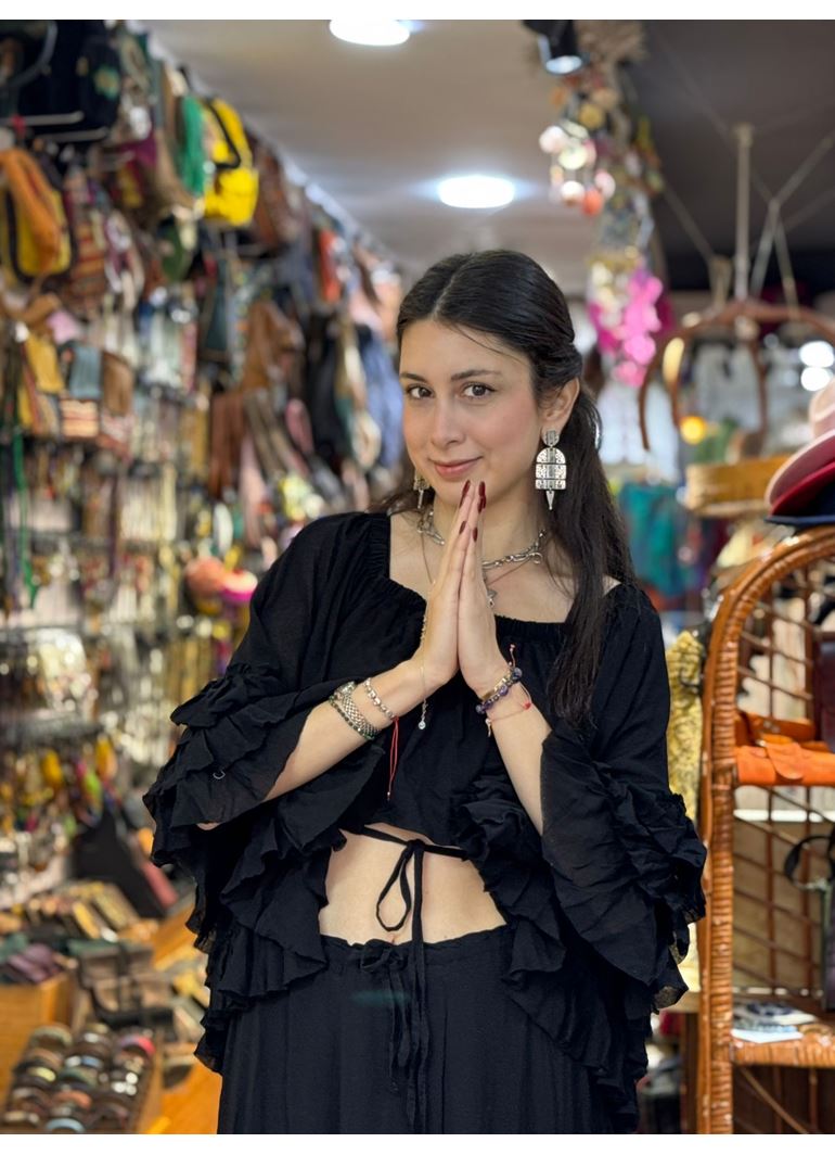 Tasarım Etekli Takım Siyah