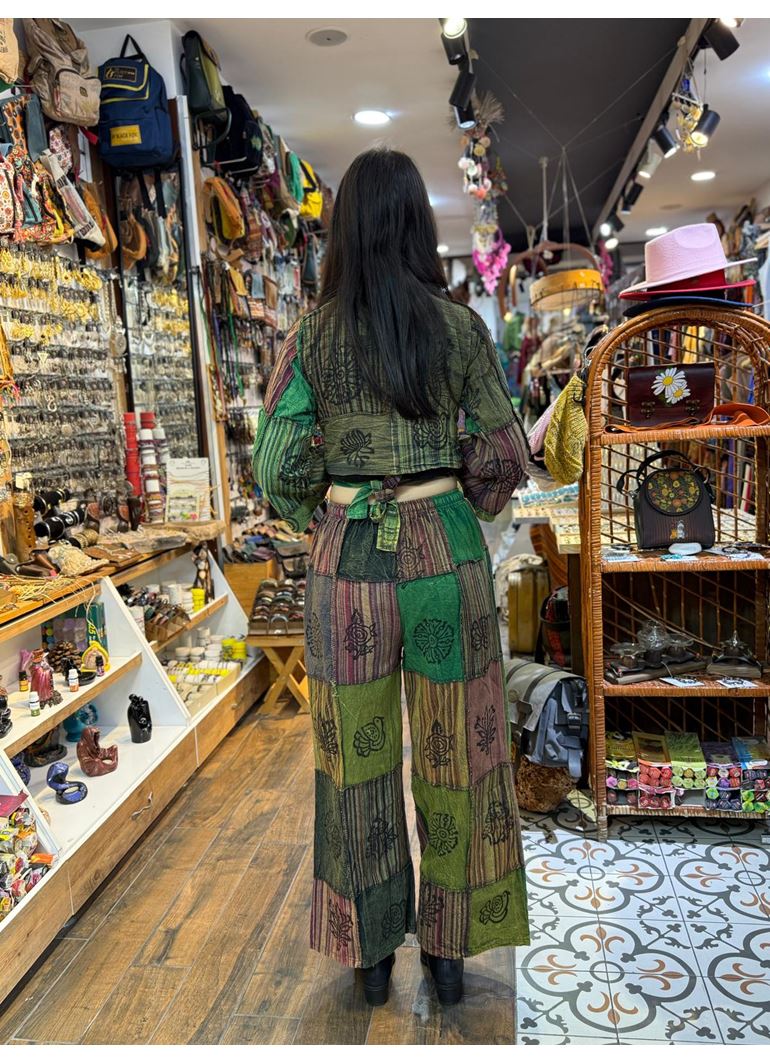 Nepal Pantolonlu Takım Yeşil