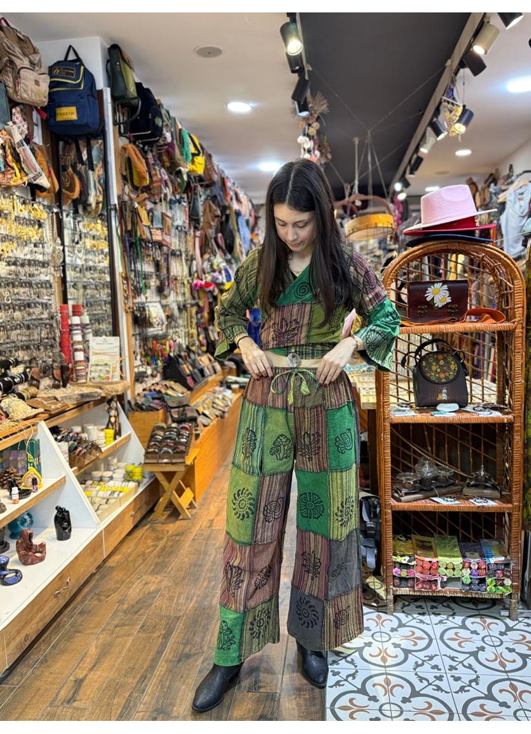 Nepal Pantolonlu Takım Yeşil