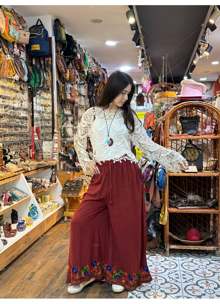 Hint Pantolon Kırmızı