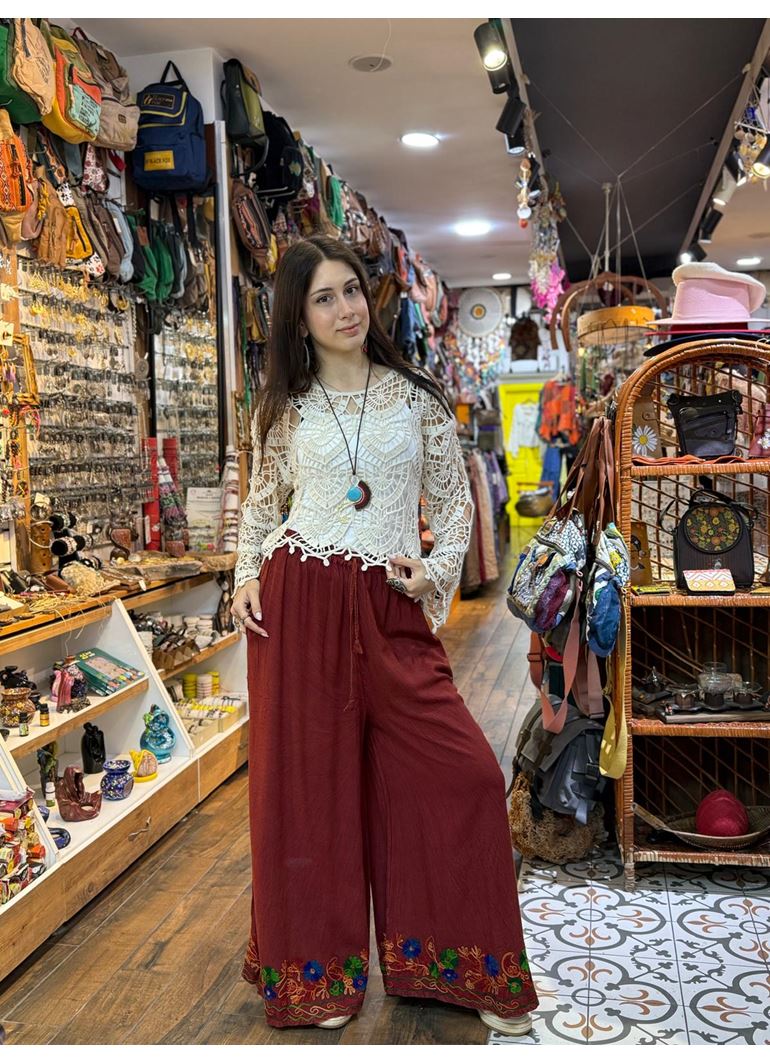 Hint Pantolon Kırmızı