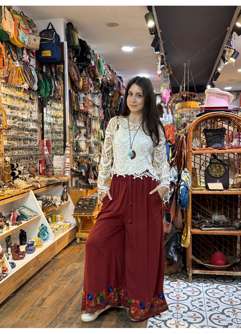 Hint Pantolon Kırmızı