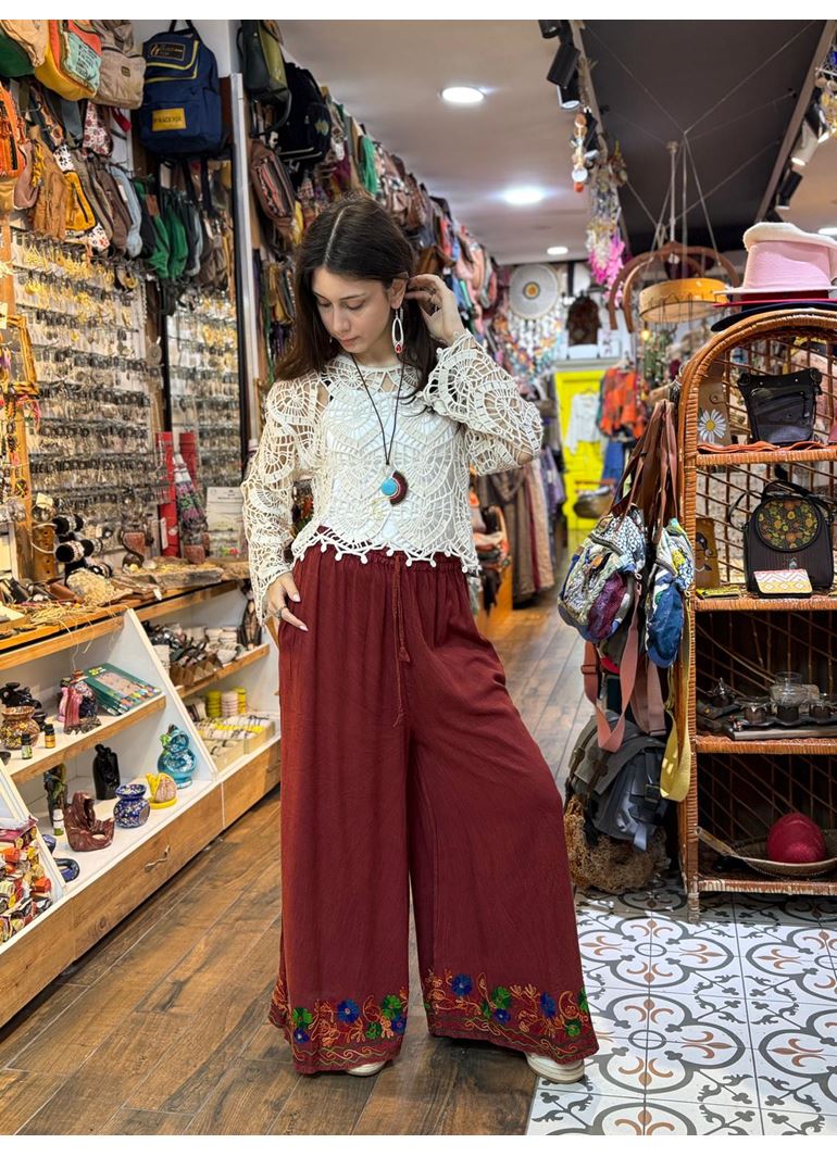 Hint Pantolon Kırmızı