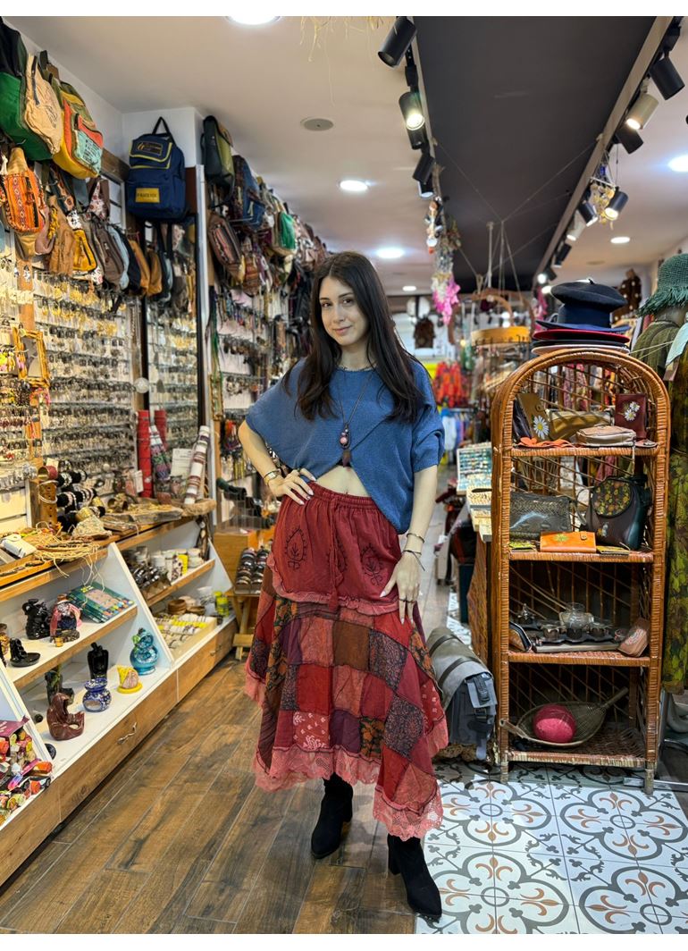 İtalyan Triko Bluz Kısa Kollu