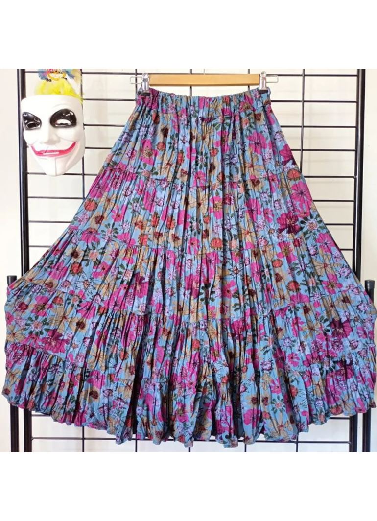 Patchwork Beli Lastikli Etek