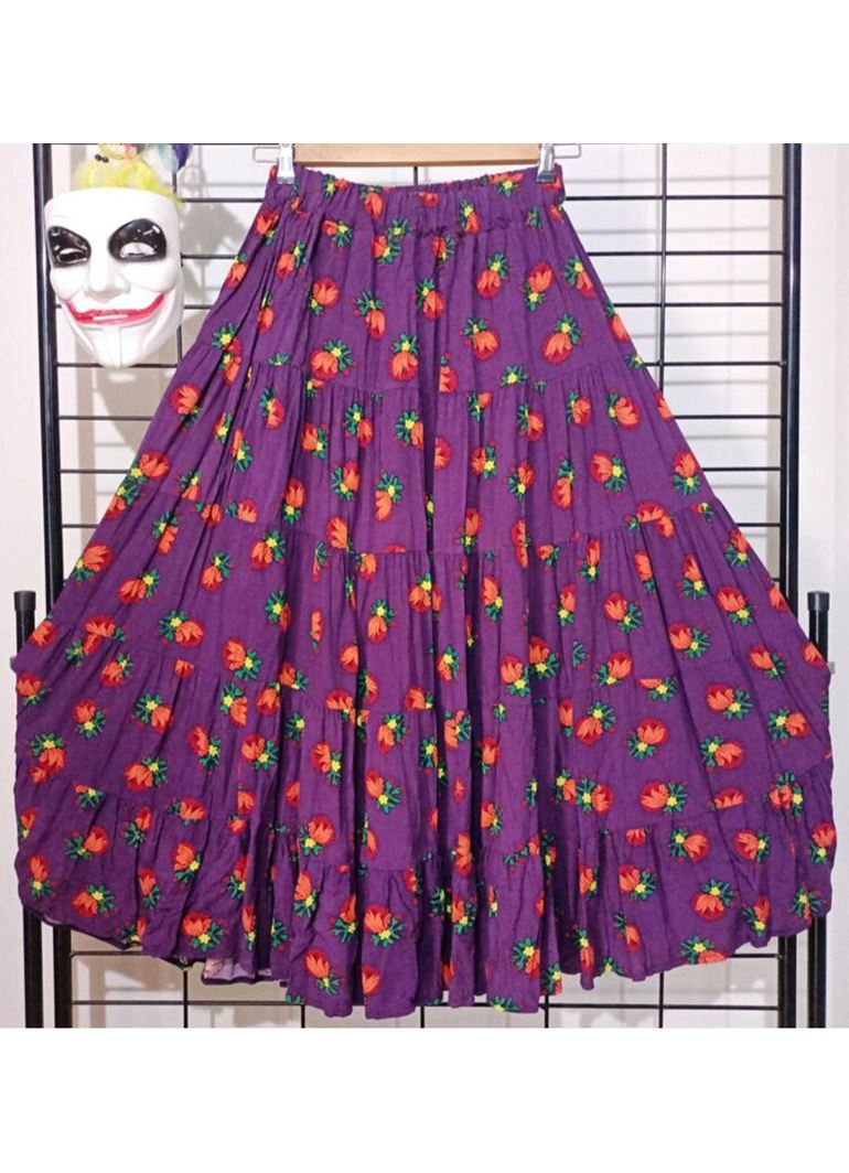 Patchwork Beli Lastikli Etek