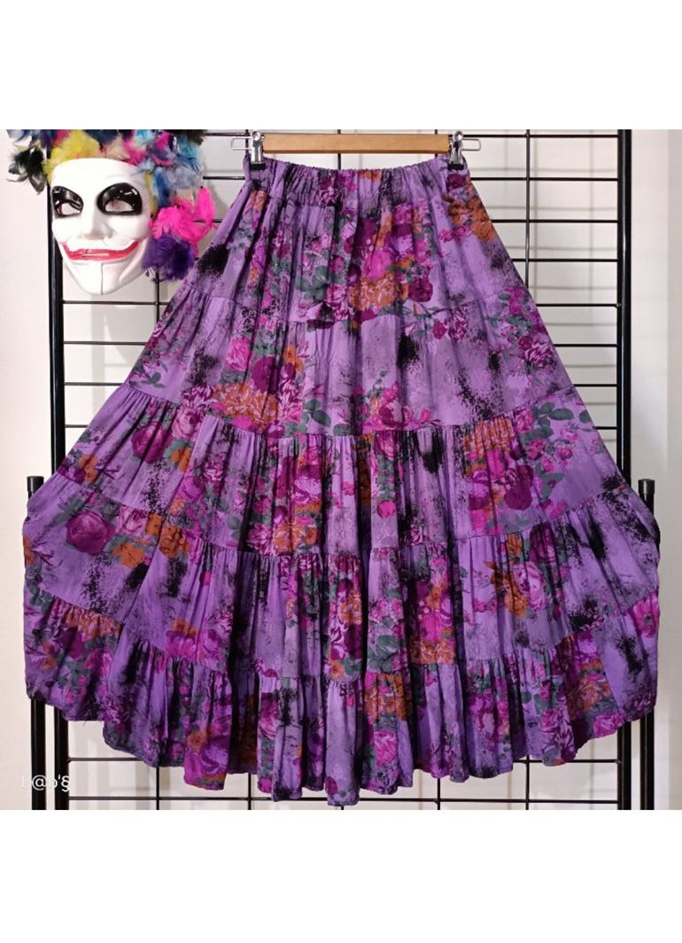 Patchwork Beli Lastikli Etek