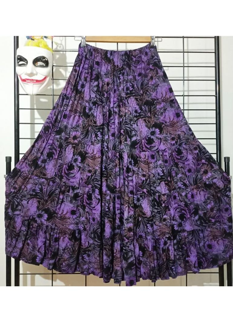 Patchwork Beli Lastikli Etek