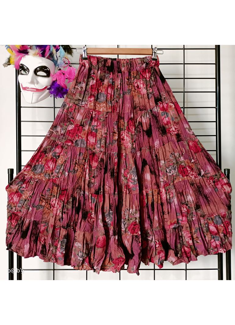 Patchwork Beli Lastikli Etek