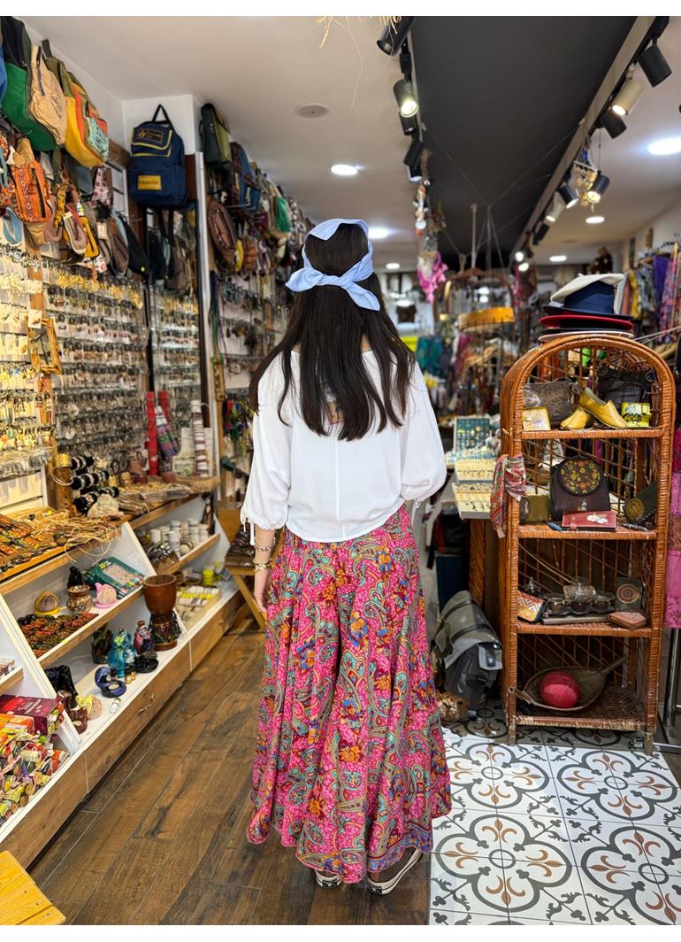 İpek Önü İşlemeli Pantolon