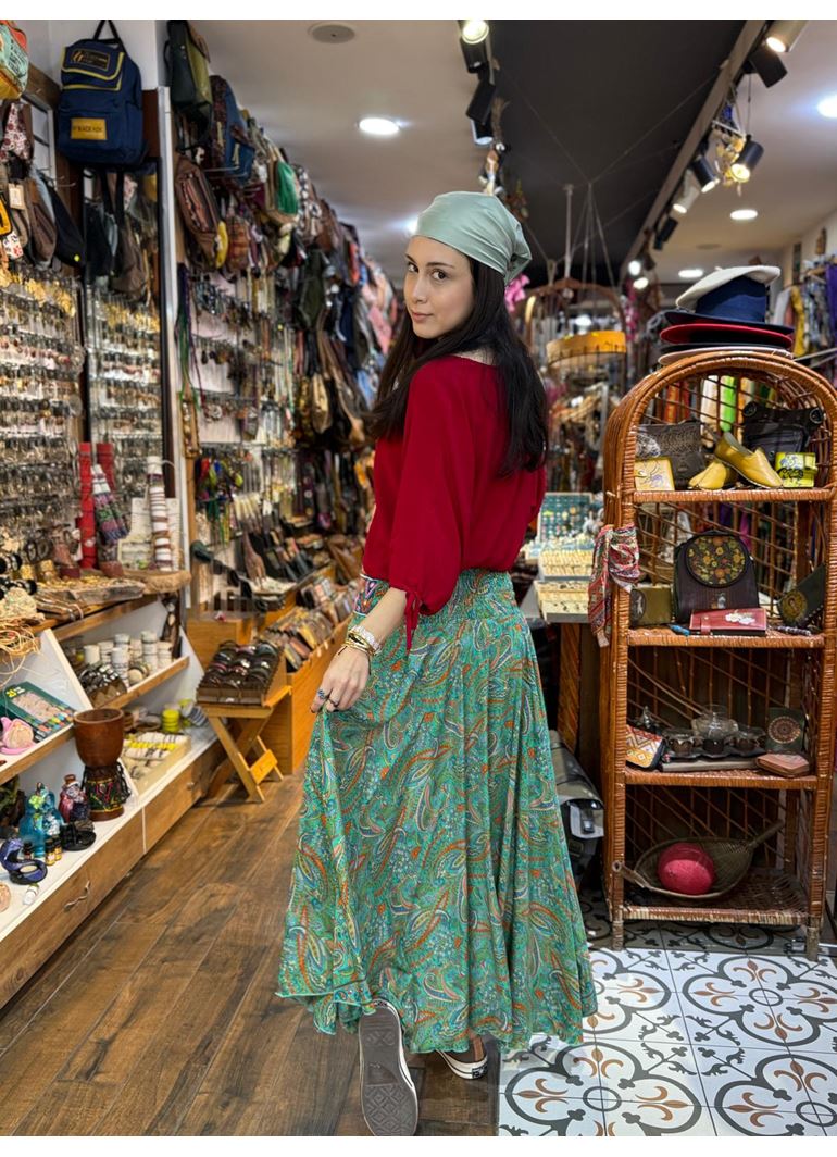 İpek Önü İşlemeli Pantolon