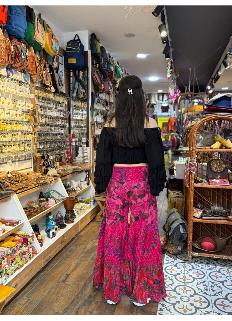 Nepal Tasarım Pantolon Pembe