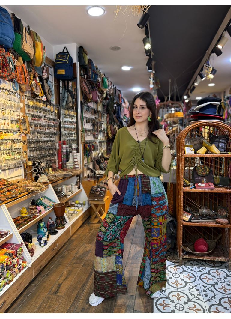 Nepal Patchwork Pantolon