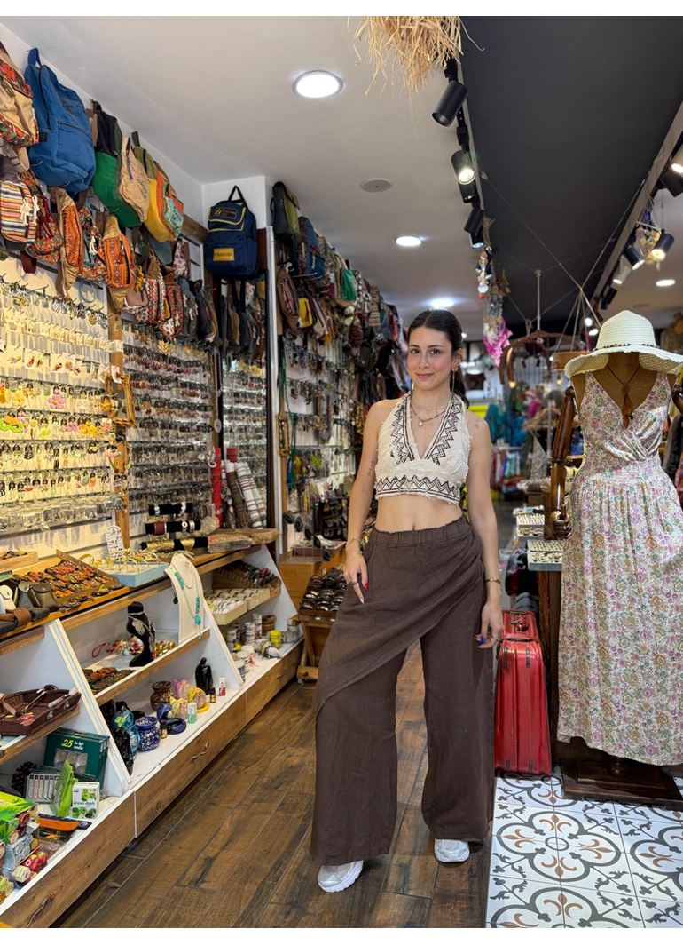 İtalyan Keten Kapaklı Pantolon