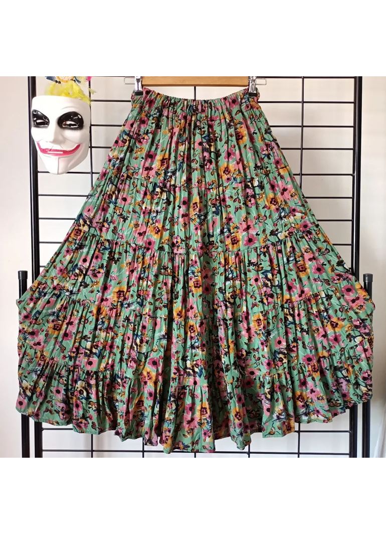 Patchwork Beli Lastikli Etek