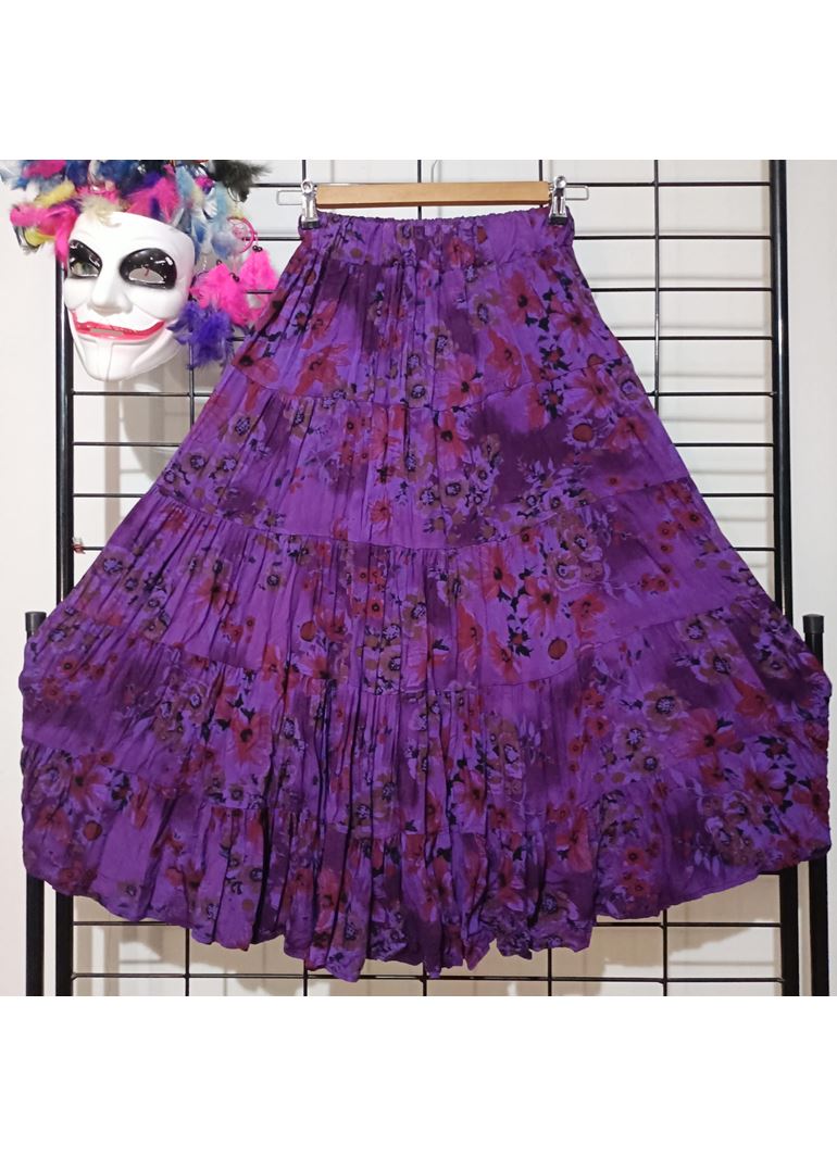 Patchwork Beli Lastikli Etek