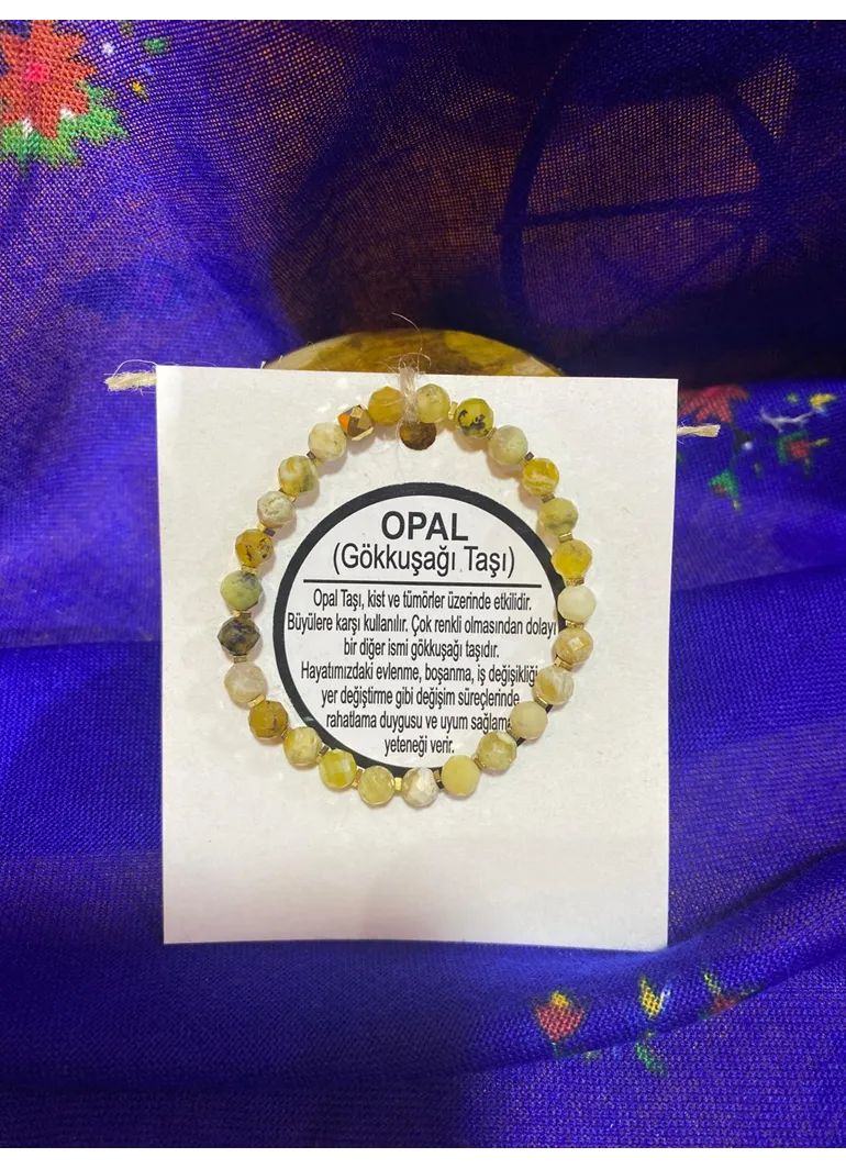 OPAL (GÖKKUŞAĞI TAŞI) DOĞAL TAŞ BİLEKLİK