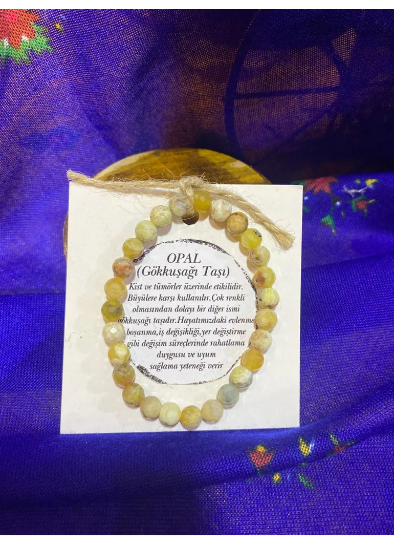 OPAL (GÖKKUŞAĞI TAŞI) DOĞAL TAŞ BİLEKLİK