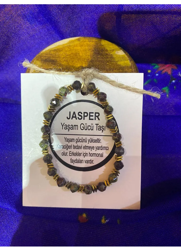 JASPER (YAŞAM GÜCÜ TAŞI) DOĞAL TAŞ BİLEKLİK