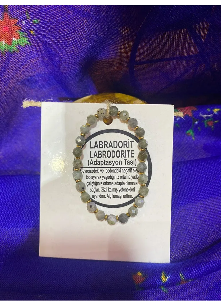 Labradorit (Adaptasyon Taşı) Doğal Taş Bileklik