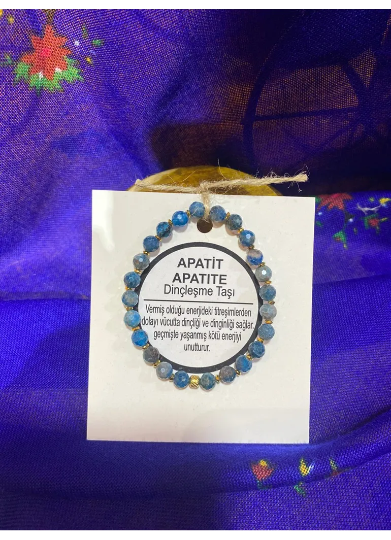 APATİT (DİNÇLEŞME TAŞI) DOĞAL TAŞ BİLEKLİK