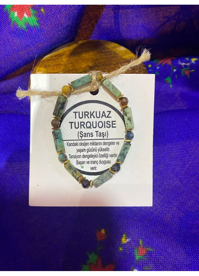 TURKUAZ (ŞANS TAŞI) DOĞAL TAŞ BİLEKLİK