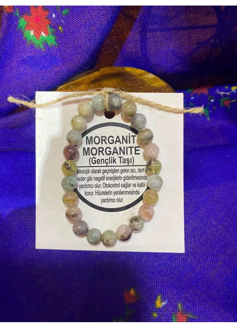 MORGANİT (GENÇLİK TAŞI) DOĞAL TAŞ BİLEKLİK