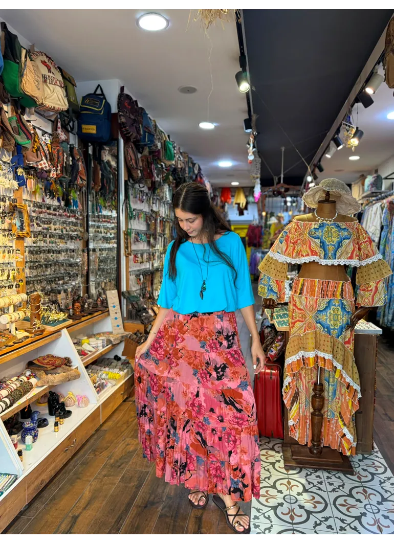 Patchwork Beli Lastikli Etek