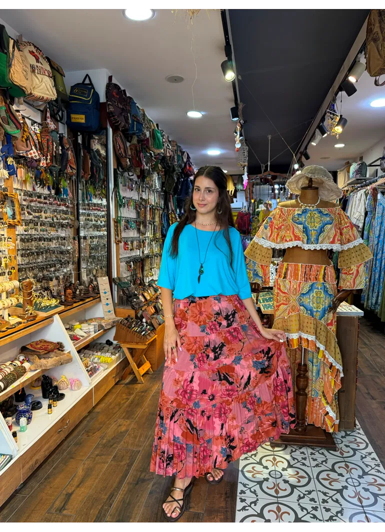 Patchwork Beli Lastikli Etek