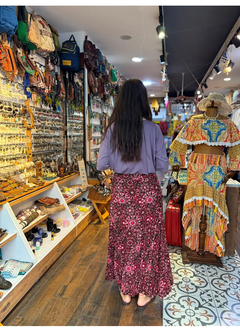 Patchwork Beli Lastikli Etek