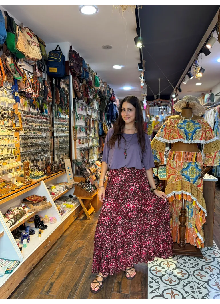 Patchwork Beli Lastikli Etek