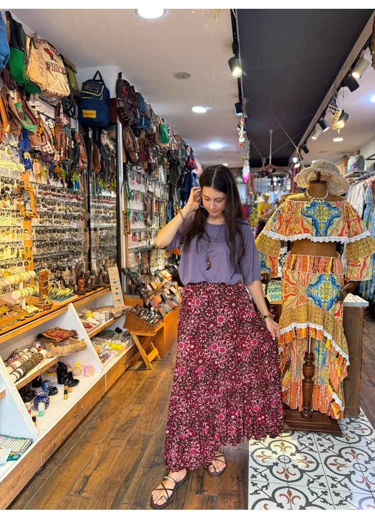 Patchwork Beli Lastikli Etek