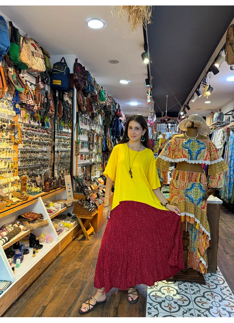 Patchwork Beli Lastikli Etek