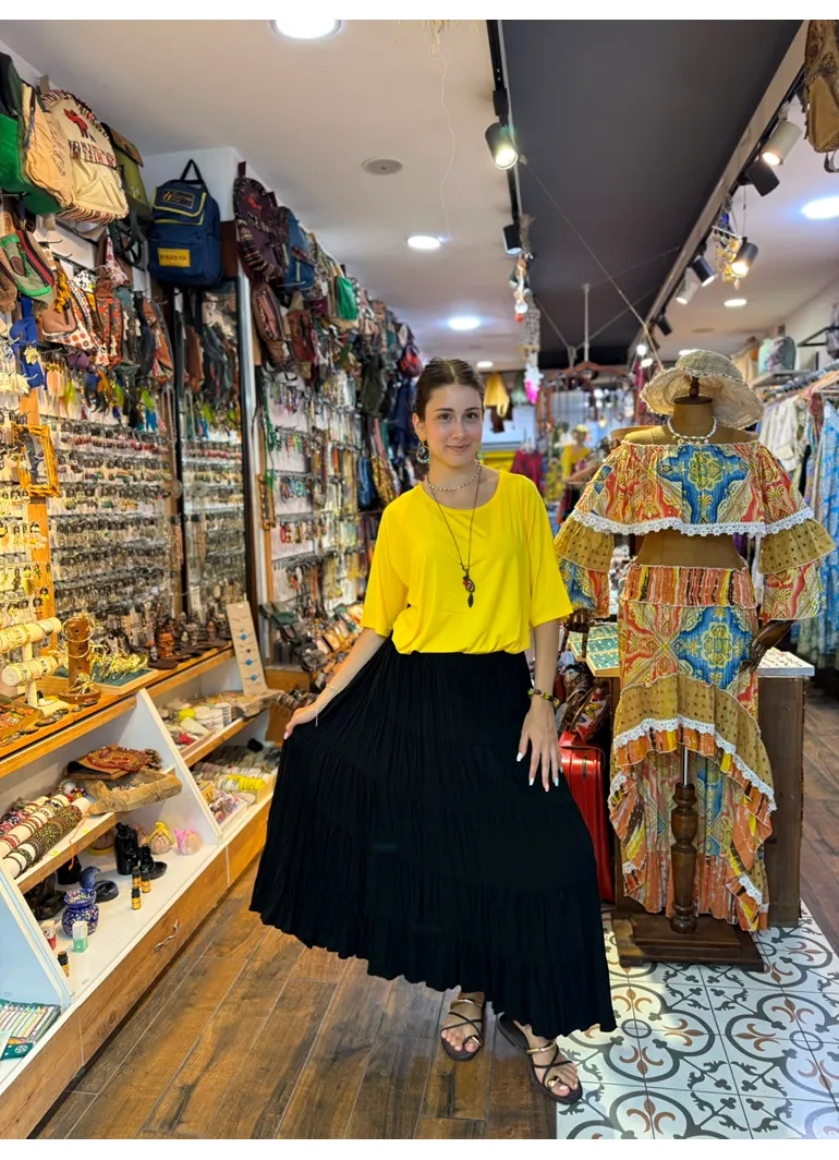 Patchwork Beli Lastikli Etek