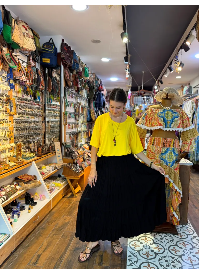 Patchwork Beli Lastikli Etek