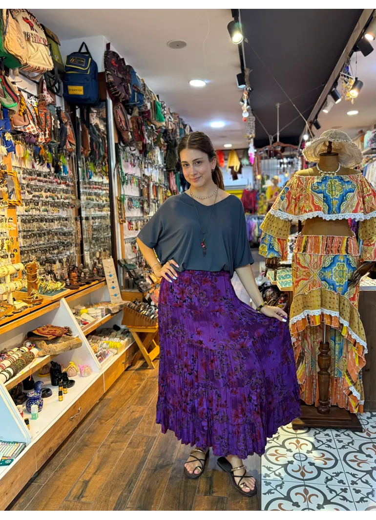 Patchwork Beli Lastikli Etek