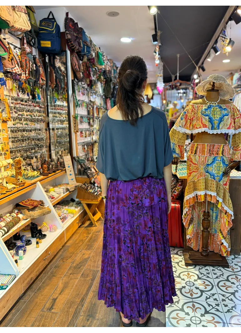 Patchwork Beli Lastikli Etek