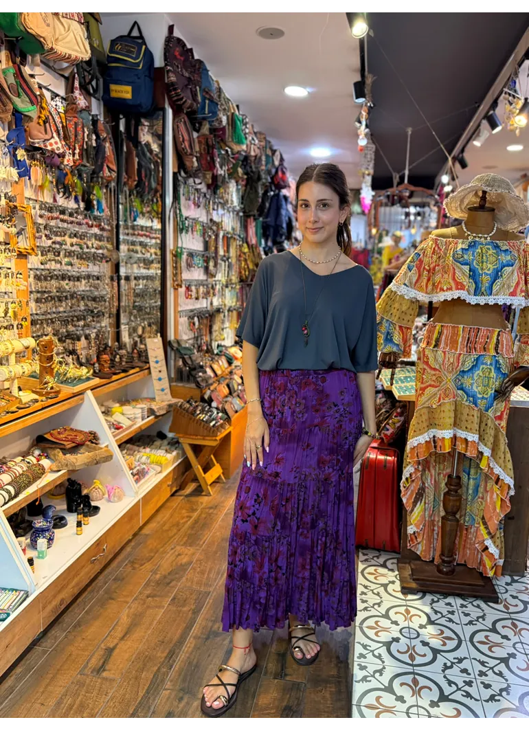 Patchwork Beli Lastikli Etek