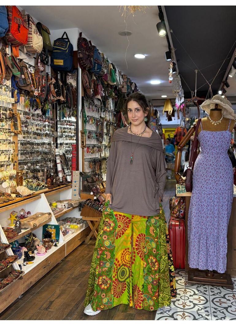 Nepal Tasarım Pantolon Yeşil