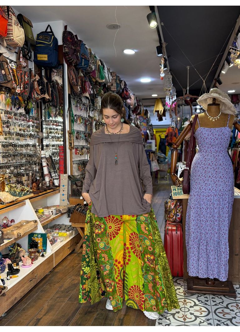 Nepal Tasarım Pantolon Yeşil