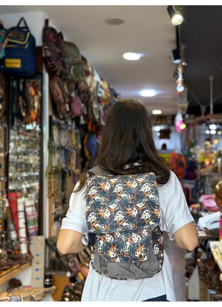 DOKUMA PAMUK SIRT ÇANTASI